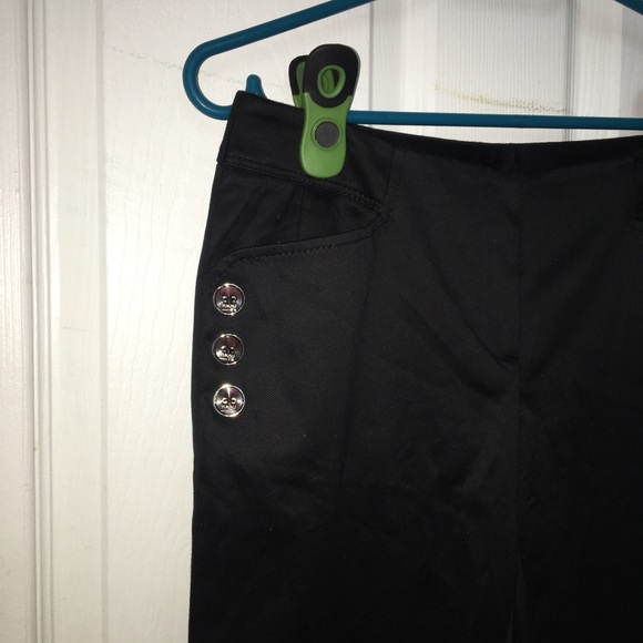 2/$10 Black Straight Trousers - Picture 2 of 3